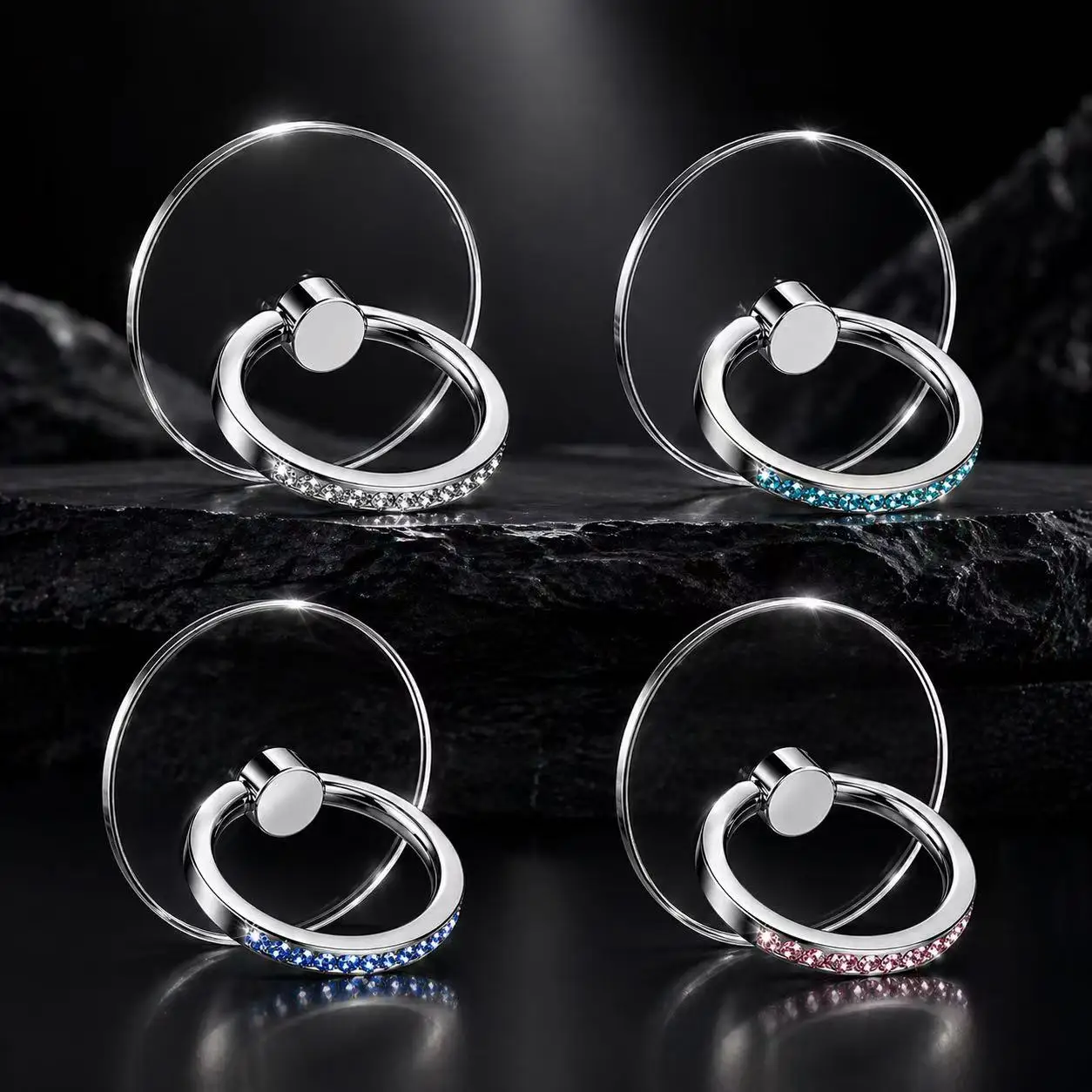 Transparent Cell Phone Ring Holder Stand 360° Degree Rotation Clear Finger Grip Kickstand Compatible iPhones or Phone Case
Transparent Cell Phone Ring Holder Stand 360° Degree Rotation Clear Finger Grip Kickstand Compatible iPhones or Phone Case