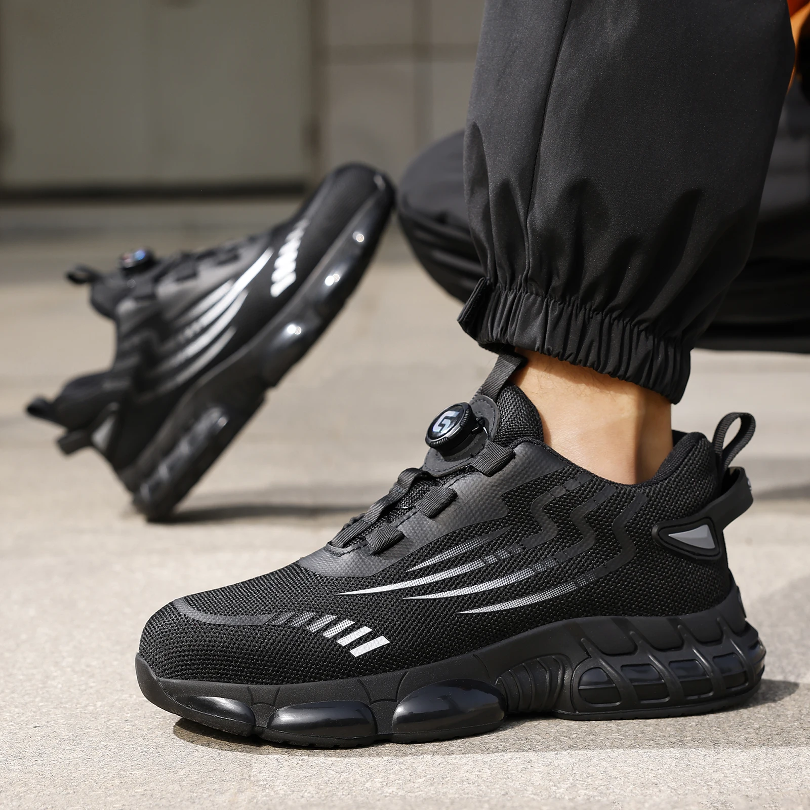 Рабочая обувь для мужчин, подошва из TPU с защитой от ударов и проколов, модель для всех сезонов, легкая.
Рабочая обувь для мужчин, подошва из TPU с защитой от ударов и проколов, модель для всех сезонов, легкая.