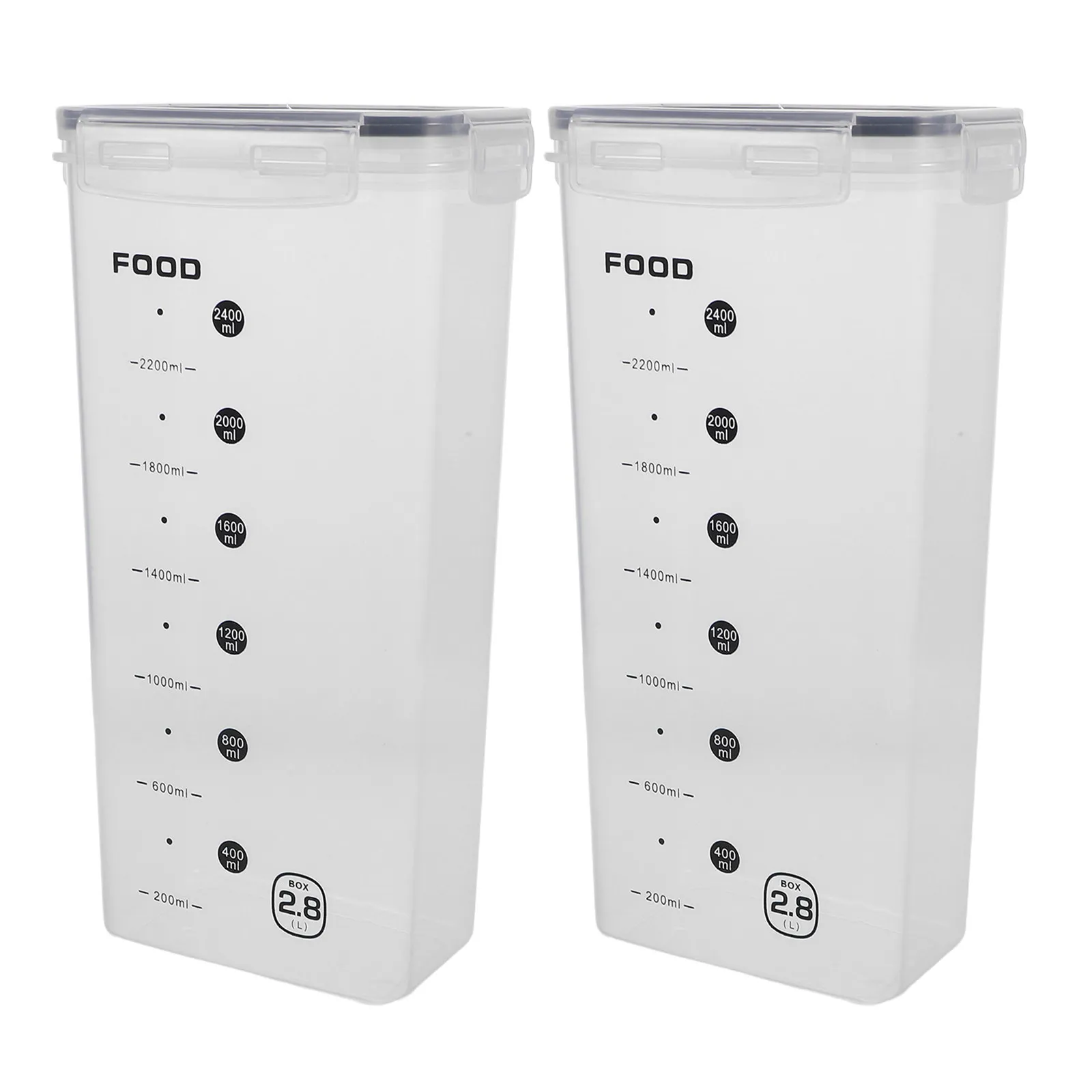 2Pcs Clear Grain Storage Tank Airtight Food Storage Container Large Capacity Kitchen Rice Pasta Cereal Organizer
2Pcs Clear Grain Storage Tank Airtight Food Storage Container Large Capacity Kitchen Rice Pasta Cereal Organizer