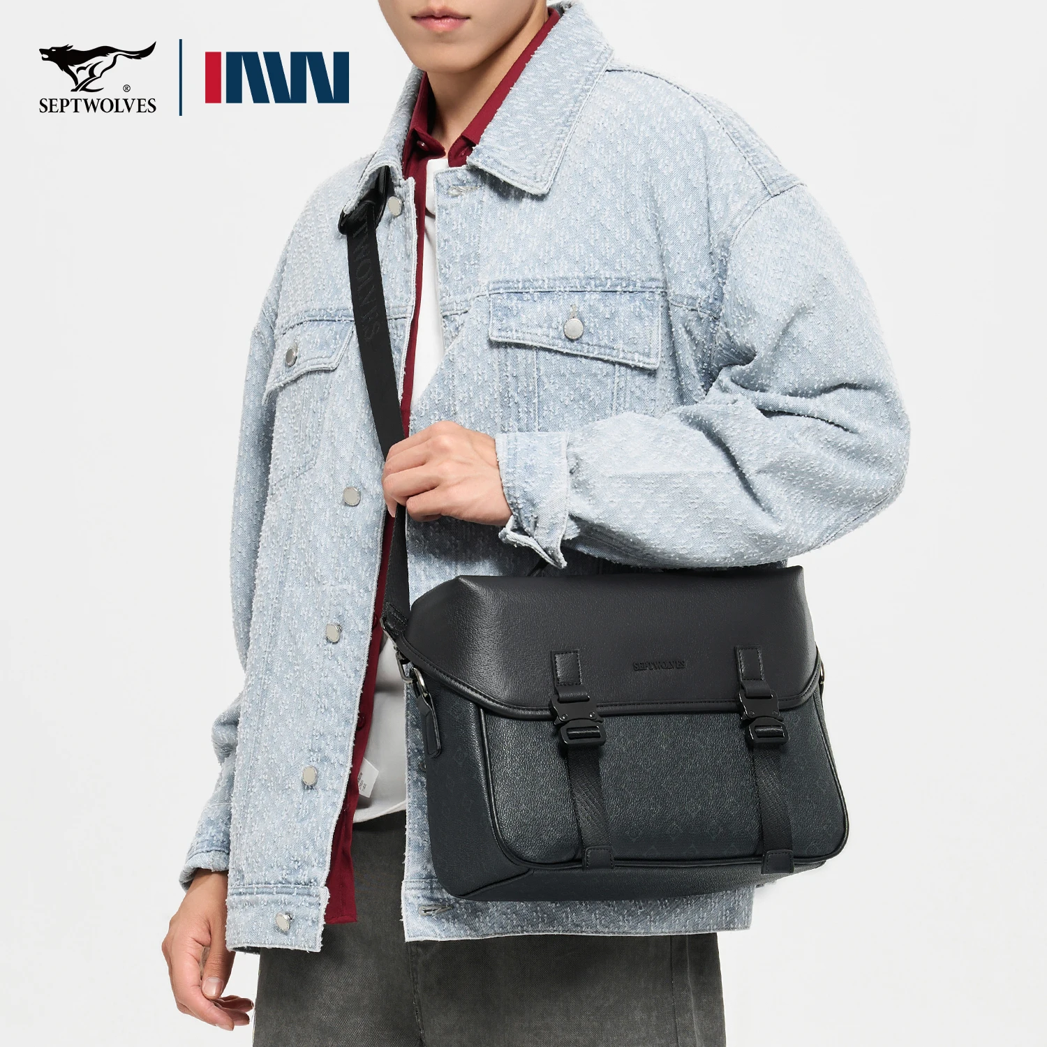 Septwolves Leather Business Men Messenger Bag Waterproof Travel Crossbody Bag Anti-theft Zipper Pocket Classic Unique Pattern
Septwolves Leather Business Men Messenger Bag Waterproof Travel Crossbody Bag Anti-theft Zipper Pocket Classic Unique Pattern