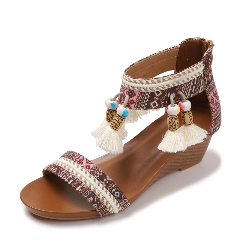 2026New ethnic-style Roman shoes, versatile retro bohemian casual vacation beach shoes
2026New ethnic-style Roman shoes, versatile retro bohemian casual vacation beach shoes