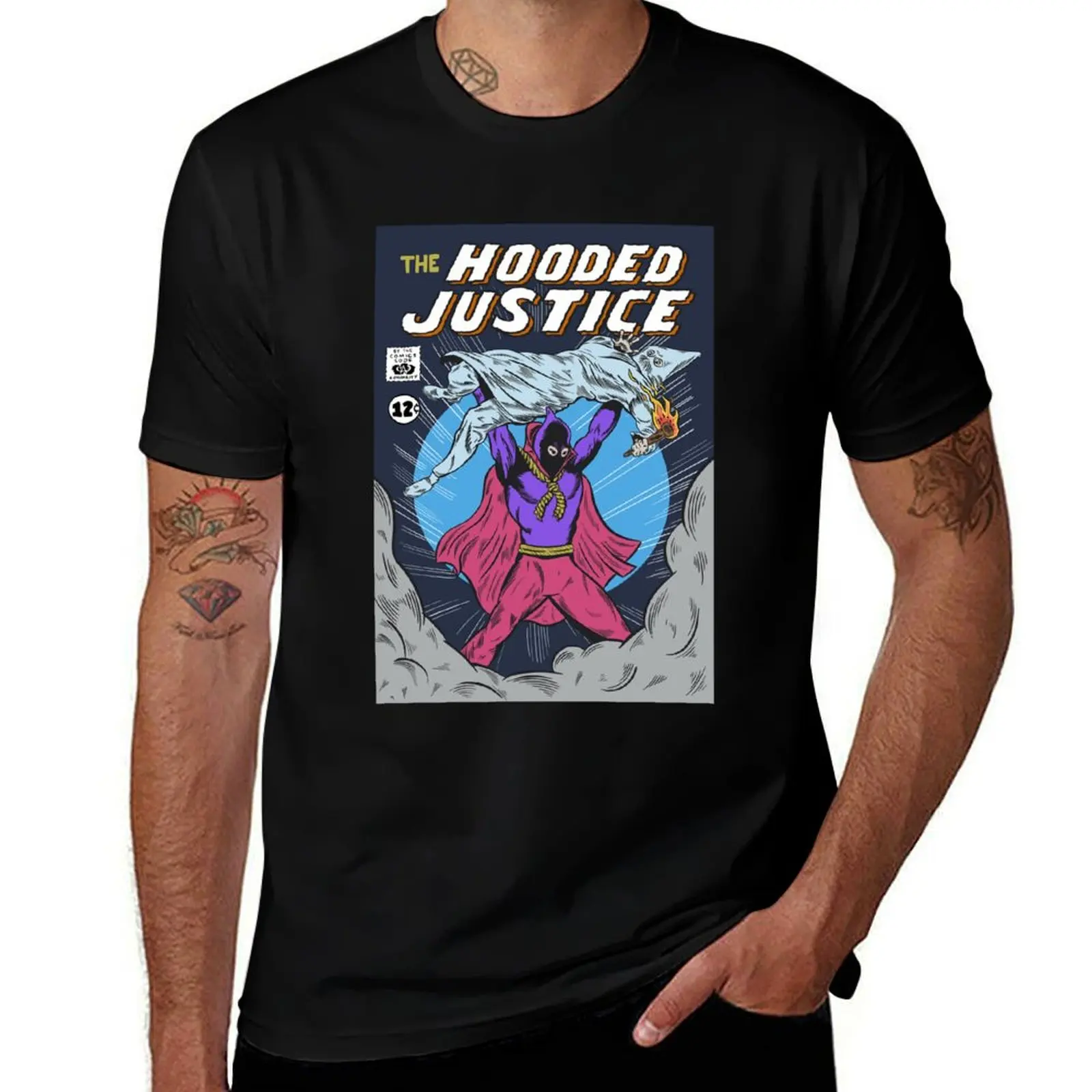 Hooded Justice Comics T-Shirt cotton t shirt man man tshirt g man t shirts for men T-Shirt
Hooded Justice Comics T-Shirt cotton t shirt man man tshirt g man t shirts for men T-Shirt