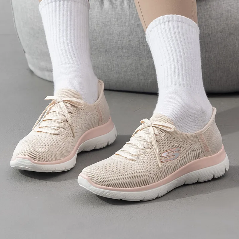 Skechers women's shoes new slip-on wear comfortable breathable cushioned wear resistant fashion sports casual shoes 150263-NTPK
Skechers women's shoes new slip-on wear comfortable breathable cushioned wear resistant fashion sports casual shoes 150263-NTPK