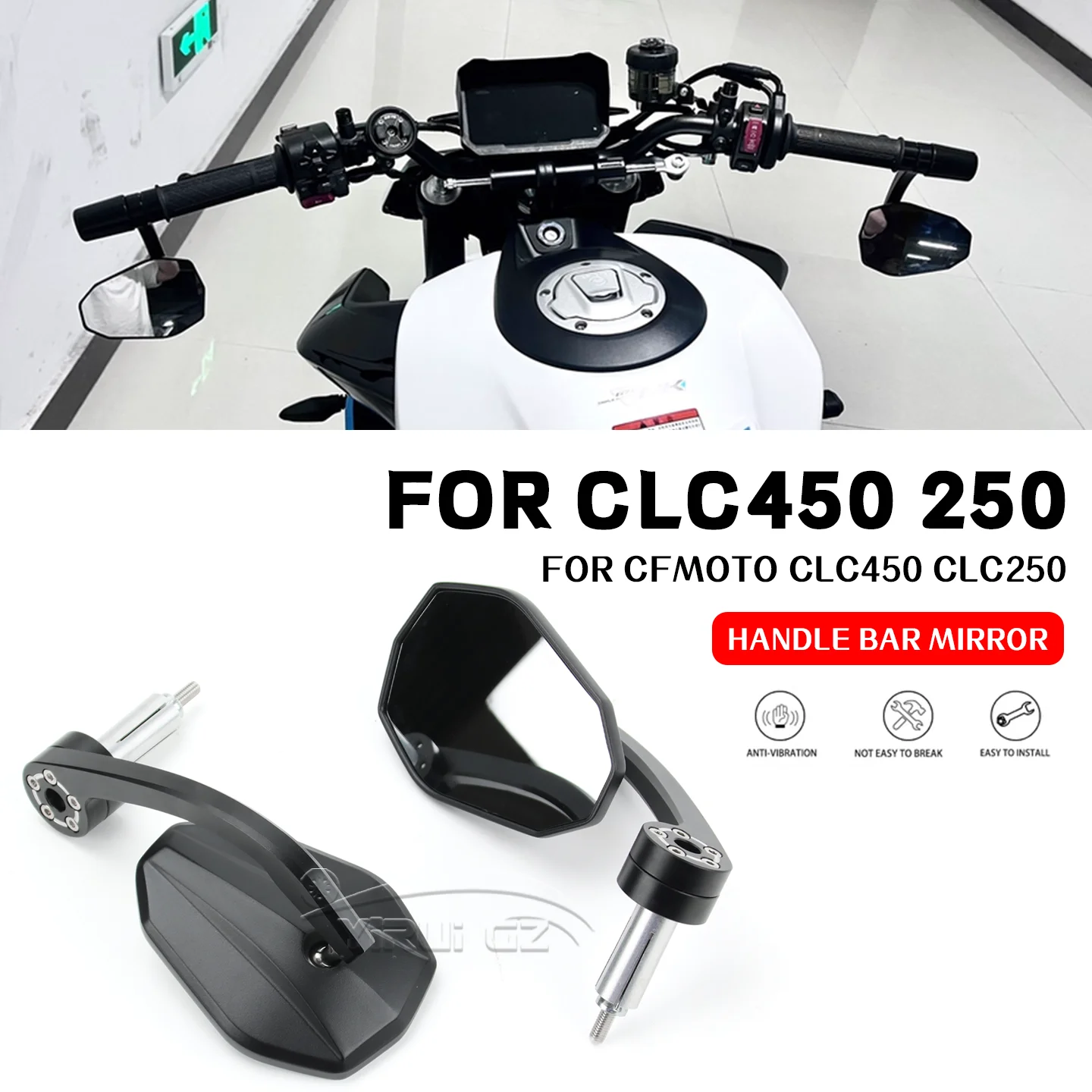 Motorcycle Mirror Handlebar Mirror Universal Motorcycle Mirror Wide Vision For CFMOTO CLC450 CLC250 CLC450 CLC250 CLC 450 CLC250
Motorcycle Mirror Handlebar Mirror Universal Motorcycle Mirror Wide Vision For CFMOTO CLC450 CLC250 CLC450 CLC250 CLC 450 CLC250