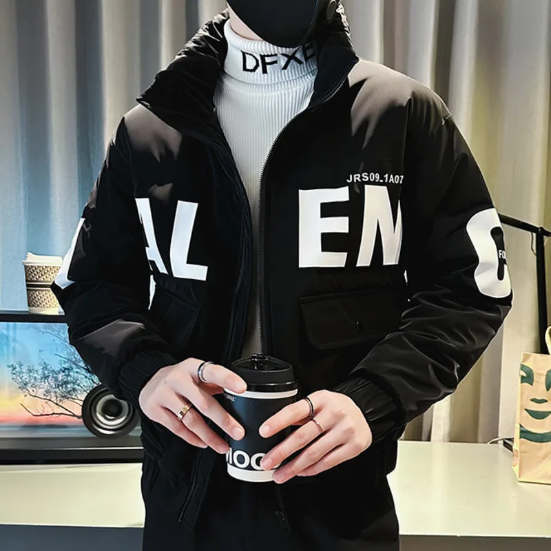 Letter Print Cotton Jacket Multi Pocket Outwear Top Men Trench Coat Quality Solid Vintage Hunting Army Men Jacket Hip Hop Jacket 
Letter Print Cotton Jacket Multi Pocket Outwear Top Men Trench Coat Quality Solid Vintage Hunting Army Men Jacket Hip Hop Jacket