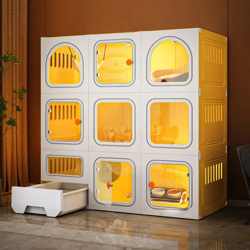 Nordic Simple Cages Home House Light Luxury Indoor Super Large Space Cage Cat Litter Box Integrated Cat Villa
Nordic Simple Cages Home House Light Luxury Indoor Super Large Space Cage Cat Litter Box Integrated Cat Villa