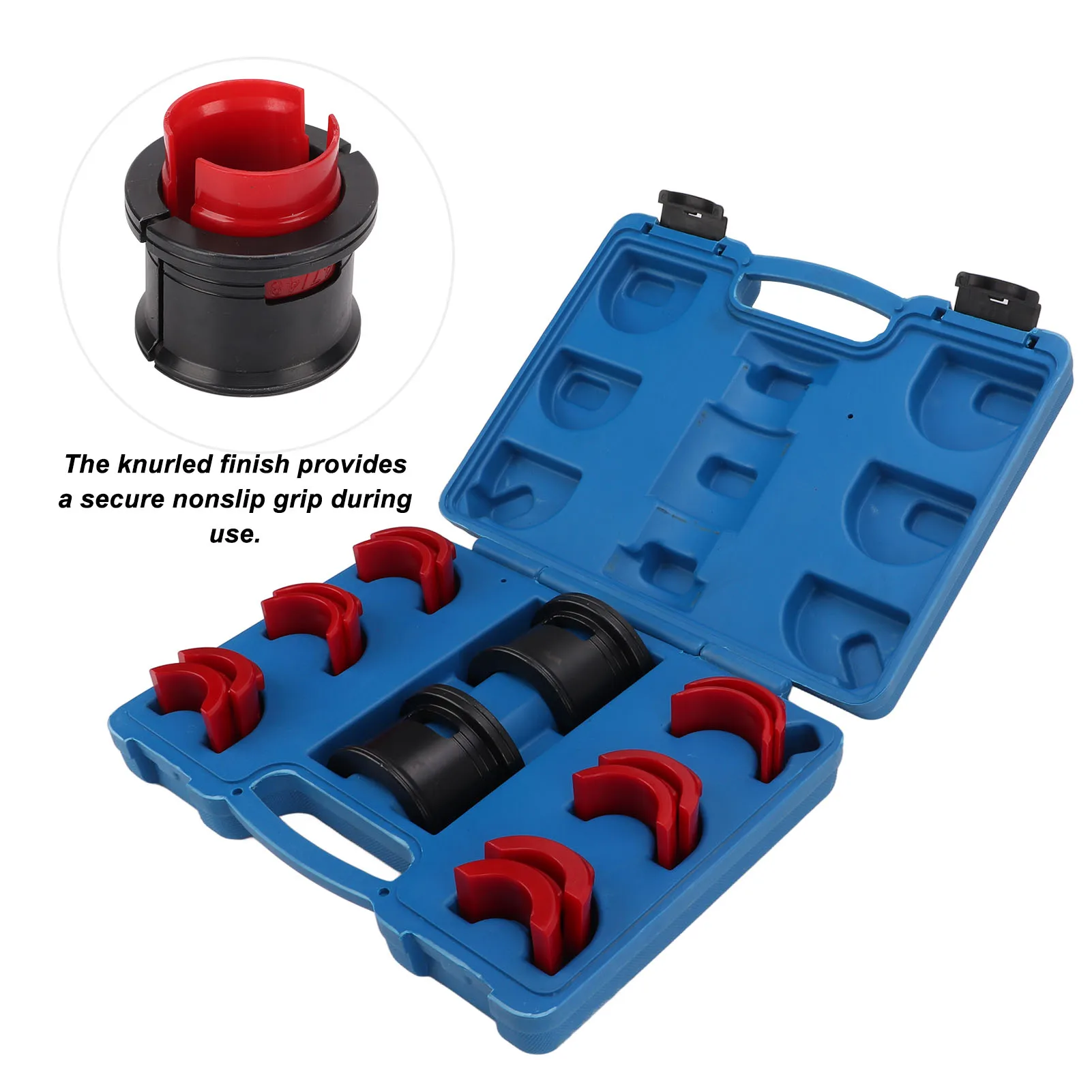Fork Seal Driver, 35‑50mm Front Fork Seal Driver Installer Tool Set Carbon Steel Universal for Motorcycles Bicycles
Fork Seal Driver, 35‑50mm Front Fork Seal Driver Installer Tool Set Carbon Steel Universal for Motorcycles Bicycles