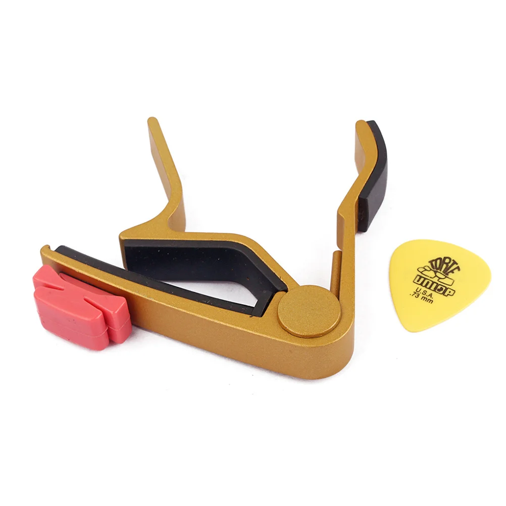 Aluminum Alloy Guitar Capo 6 String Acoustic Electric Clip-On Tuner Quick Release Scratch Proof Silicone Pad Durable Accessory
Aluminum Alloy Guitar Capo 6 String Acoustic Electric Clip-On Tuner Quick Release Scratch Proof Silicone Pad Durable Accessory
