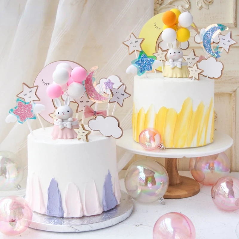 Cute Rabbit Balloon Ornaments Star Happy Birthday Cake Topper Easter Birthday Party Cake Baking Kids
Cute Rabbit Balloon Ornaments Star Happy Birthday Cake Topper Easter Birthday Party Cake Baking Kids