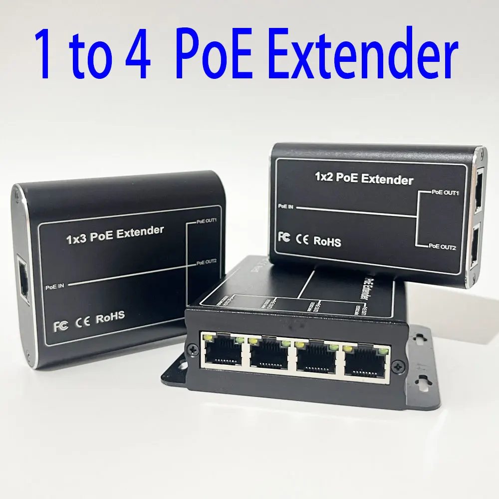 2 to 4 POE Extender Plug&Play 10/100Mbps with IEEE 802.3at/af Standard For IP Camera Extend 100-120 Meters POE Network Devices
2 to 4 POE Extender Plug&Play 10/100Mbps with IEEE 802.3at/af Standard For IP Camera Extend 100-120 Meters POE Network Devices
