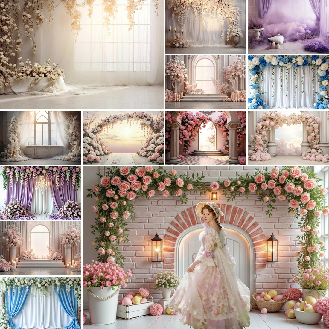 MOON.QG Wedding Floral Decoration Backdrops For Photography Curtains Arches Rose Photo Background Child Accessories Birthday
MOON.QG Wedding Floral Decoration Backdrops For Photography Curtains Arches Rose Photo Background Child Accessories Birthday