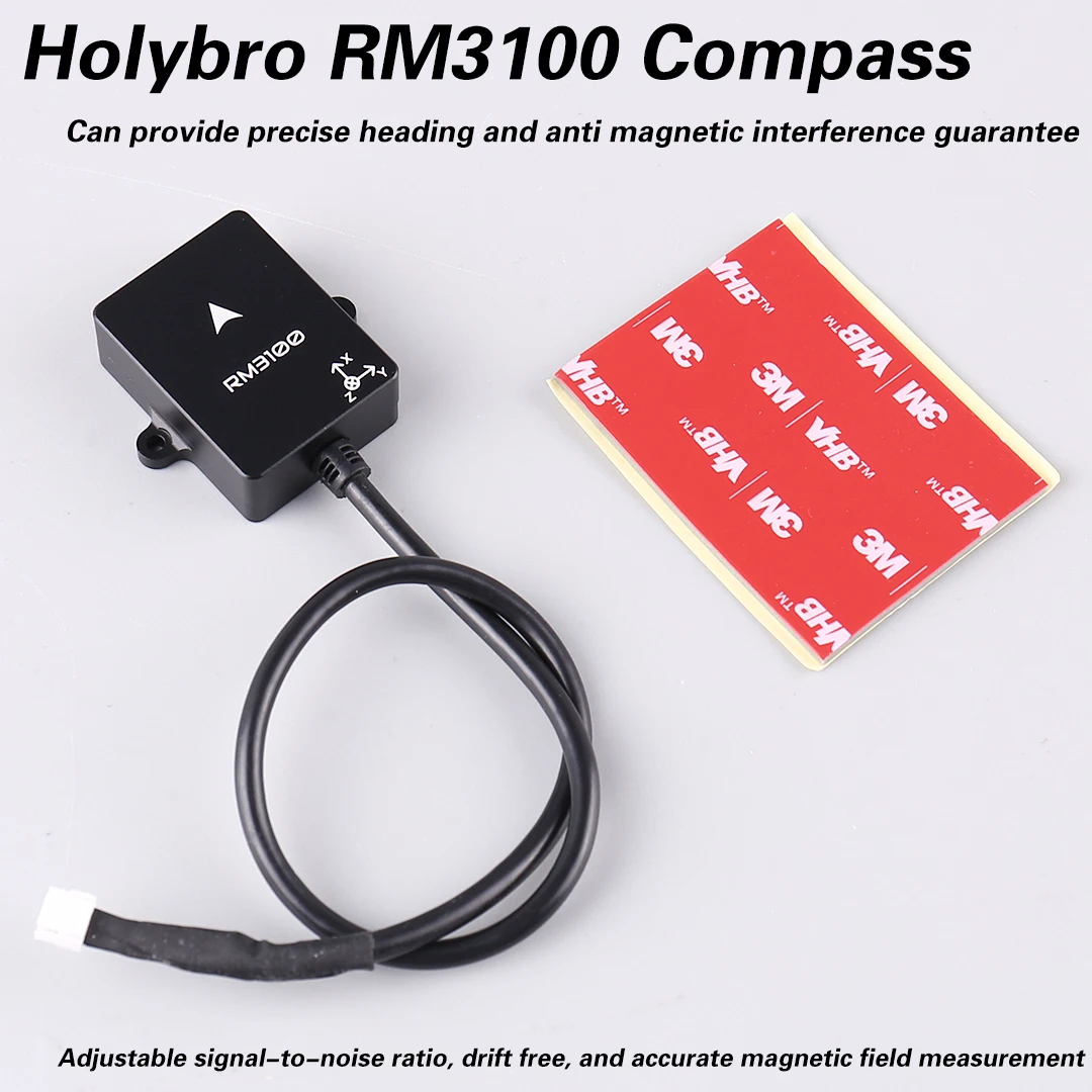 Holybro DroneCAN RM3100 Professional Grade Compass/magnetometer for Rc Vehicle / Airplane / Flywing Drone
Holybro DroneCAN RM3100 Professional Grade Compass/magnetometer for Rc Vehicle / Airplane / Flywing Drone