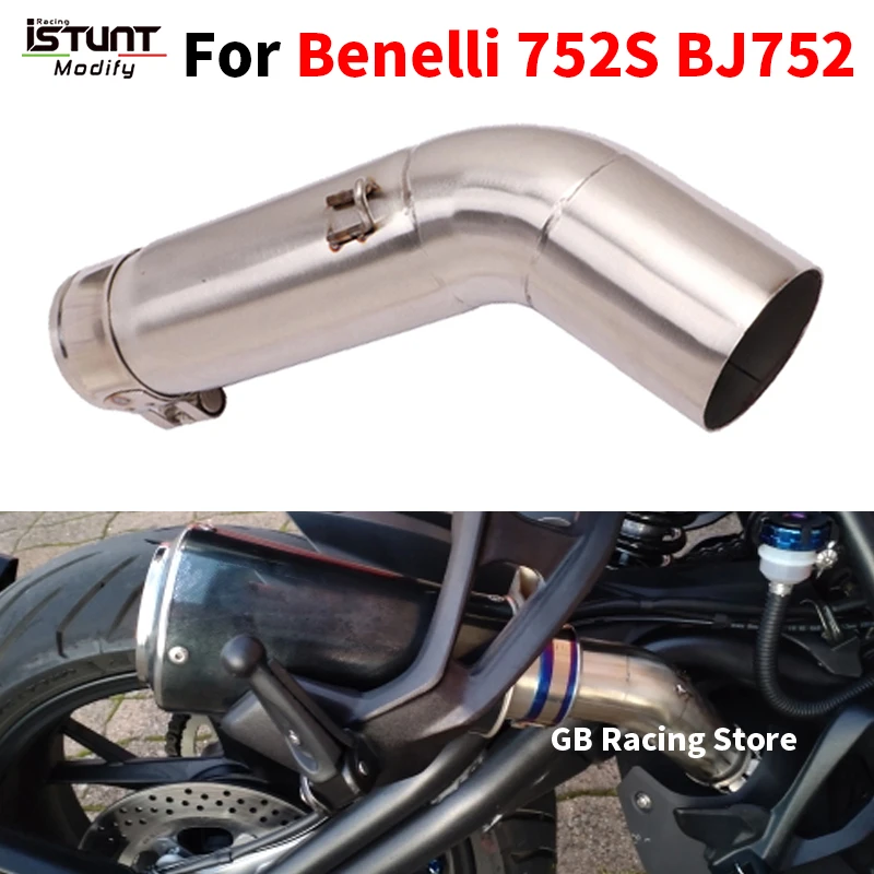 Motorcycle Exhaust Escape Modified Stainless Steel Middle Connect Link Pipe Without Muffler 51mm Slip On For Benelli 752S BJ752
Motorcycle Exhaust Escape Modified Stainless Steel Middle Connect Link Pipe Without Muffler 51mm Slip On For Benelli 752S BJ752