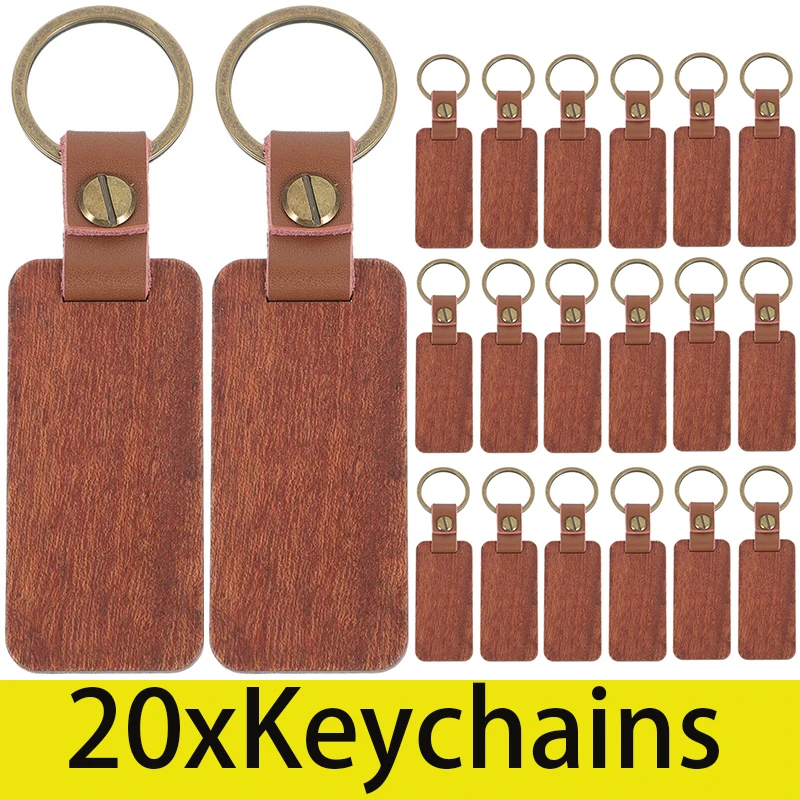 20Pcs Solid Wood Square Tag Key Chains Wooden Leather Round Car Keychain Accessories Bag Pendant Key Storage Blank Wooden Card
20Pcs Solid Wood Square Tag Key Chains Wooden Leather Round Car Keychain Accessories Bag Pendant Key Storage Blank Wooden Card