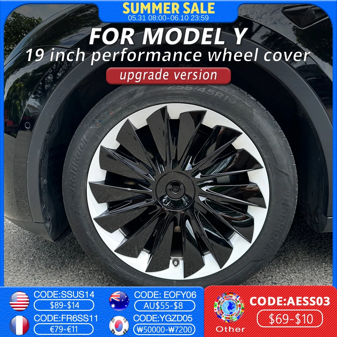 4PCS HubCap Performance Automobile Replacemen Hub cap Full Rim Cover Accessories Wheel Caps for Tesla Model Y 19 Inch 2020-2024
4PCS HubCap Performance Automobile Replacemen Hub cap Full Rim Cover Accessories Wheel Caps for Tesla Model Y 19 Inch 2020-2024