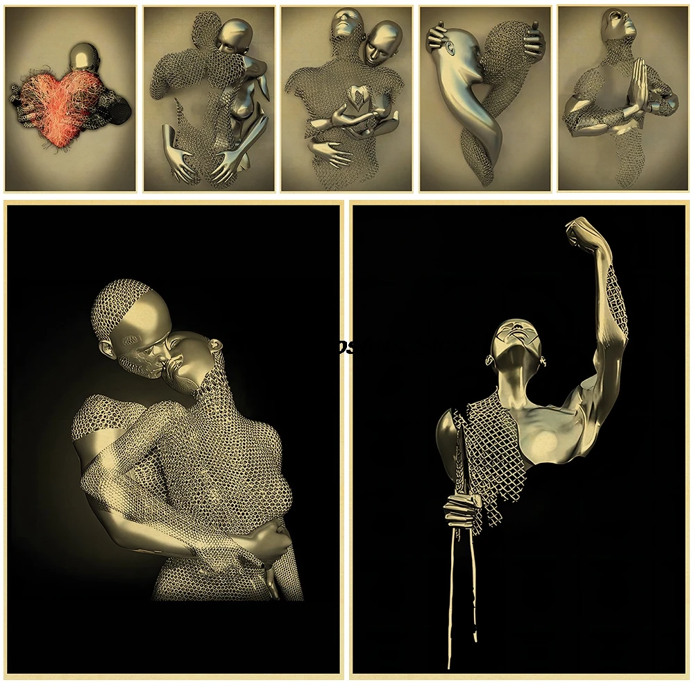 Modern Metal Figure Statue Kraft Paper Posters Laptop Cool Print Cafe Luggage Landscape Cafe Modern Nostalgia Home Decor
Modern Metal Figure Statue Kraft Paper Posters Laptop Cool Print Cafe Luggage Landscape Cafe Modern Nostalgia Home Decor