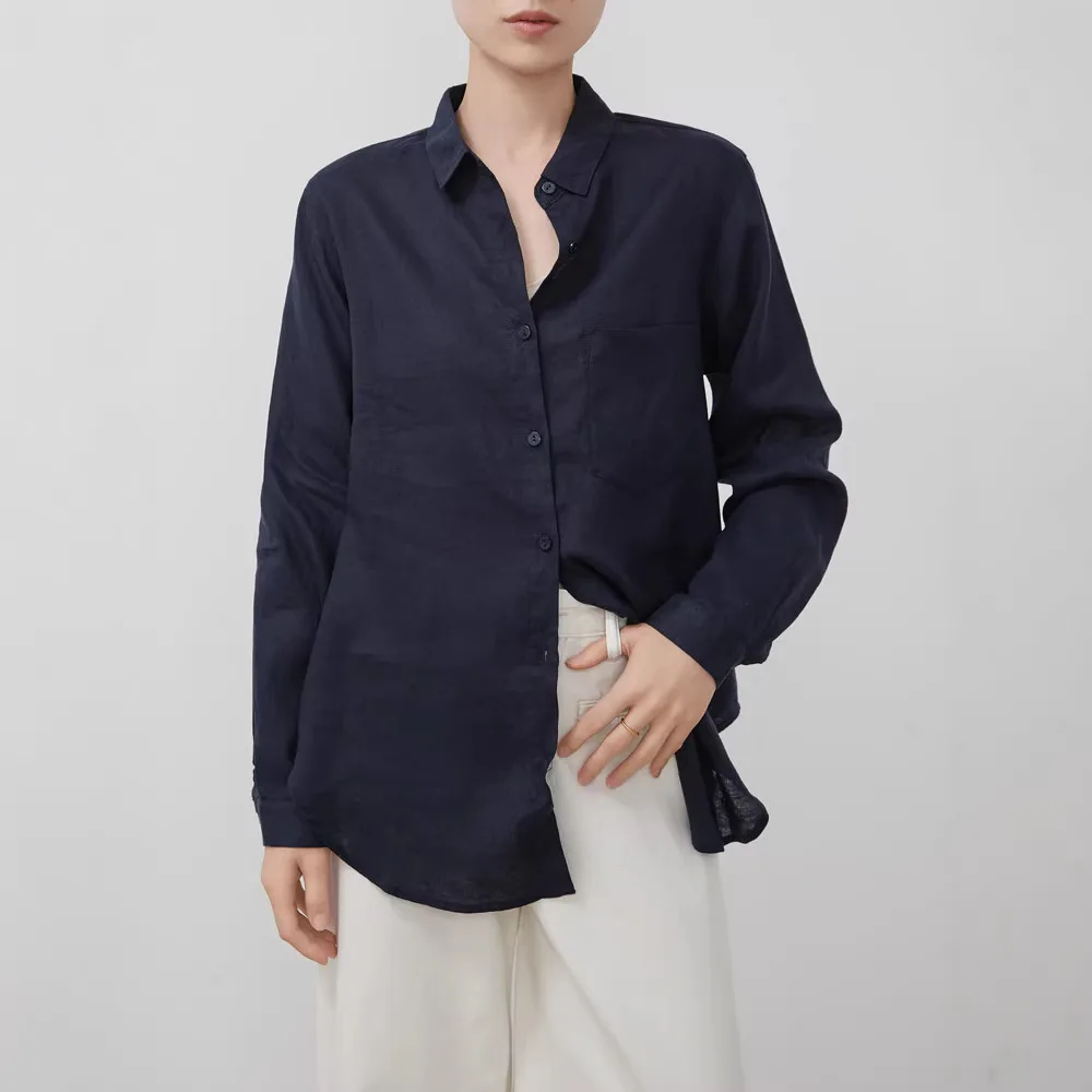Dave&di Lightweight Linen Soft Glossy Lapel Long Sleeved Loose Artistic Shirt For Women's Spring And Summer Sun Protection
Dave&di Lightweight Linen Soft Glossy Lapel Long Sleeved Loose Artistic Shirt For Women's Spring And Summer Sun Protection