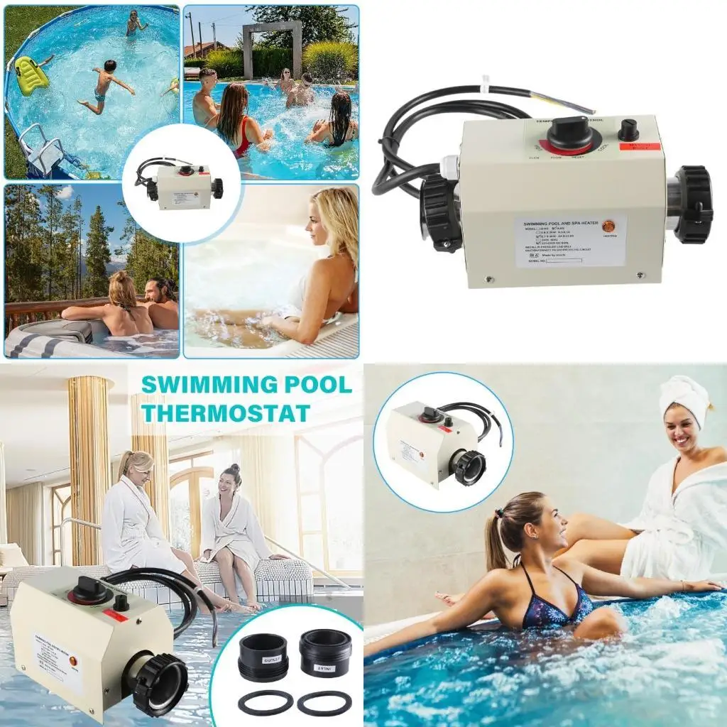 652F 3000W Pool Heaters for Above Ground Swimming Pool, Immersions Water Heaters for Bathtub Electric Water Heaters Thermostat
652F 3000W Pool Heaters for Above Ground Swimming Pool, Immersions Water Heaters for Bathtub Electric Water Heaters Thermostat