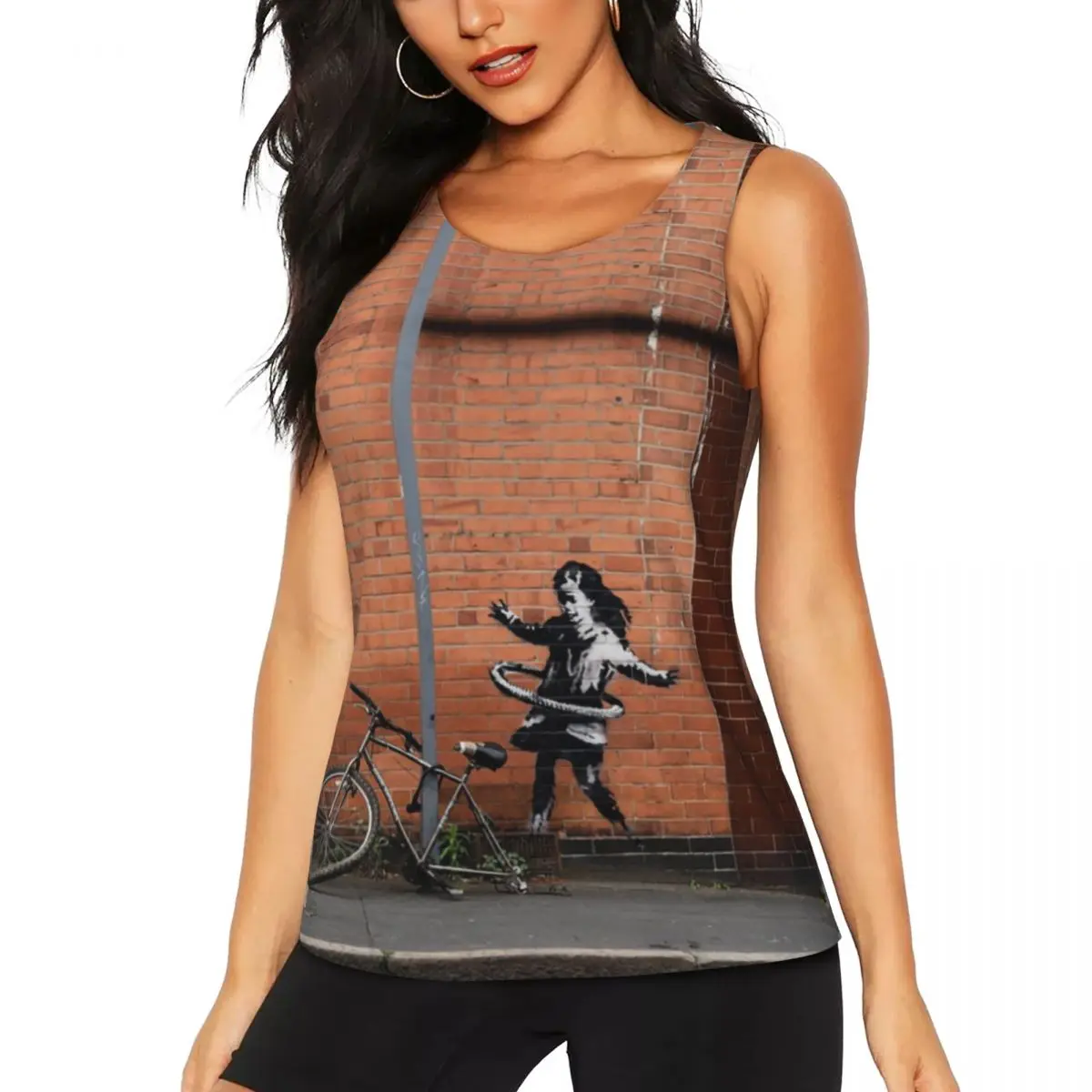Пользовательские Banksy Hula Женские топы для йоги женские уличные художественные граффити тренировки тренажерный зал спортивная рубашка
Пользовательские Banksy Hula Женские топы для йоги женские уличные художественные граффити тренировки тренажерный зал спортивная рубашка