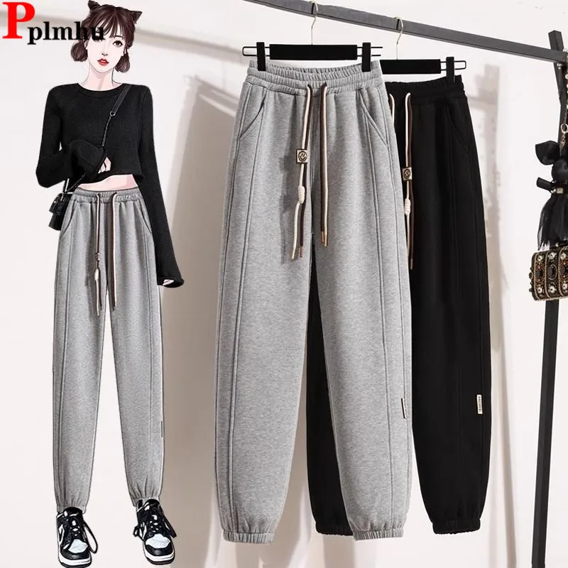Casual Ankle-length Baggy Harem Pants Lace-up High Waist Pantalones Loose Basic Sweatpants Korea Fashion Classic Women Spodnie
Casual Ankle-length Baggy Harem Pants Lace-up High Waist Pantalones Loose Basic Sweatpants Korea Fashion Classic Women Spodnie