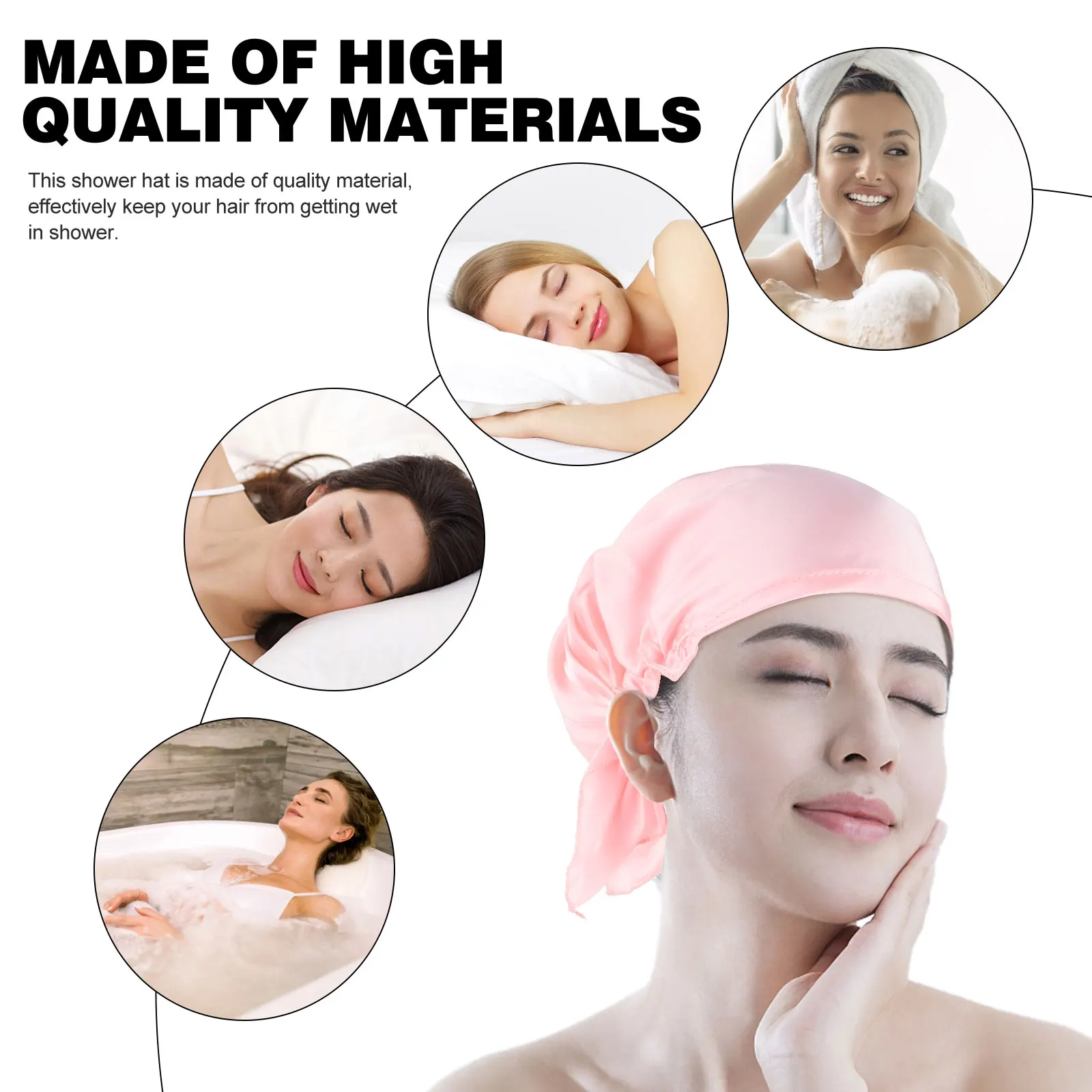 2pcs Satin Sleep Women Night Hat Elastic Breathable Hair Cover Bonnet Adult Bathing Face Oil Sleep Cap Treatment
2pcs Satin Sleep Women Night Hat Elastic Breathable Hair Cover Bonnet Adult Bathing Face Oil Sleep Cap Treatment
