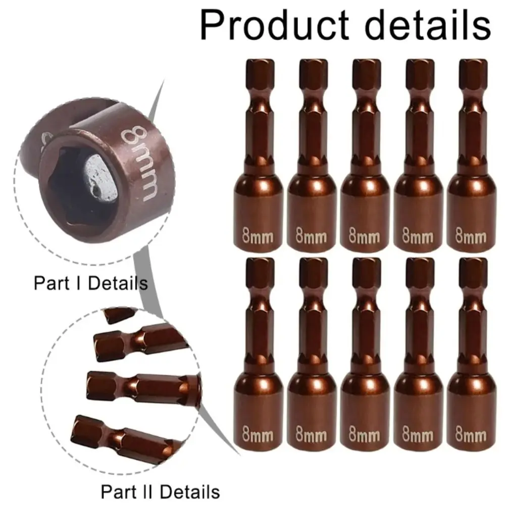 8mm Size Magnetic Nut Screwdriver Hexagonal Socket Magnetic Design Socket Bit High-quality Materials Length Hex Socket 
8mm Size Magnetic Nut Screwdriver Hexagonal Socket Magnetic Design Socket Bit High-quality Materials Length Hex Socket