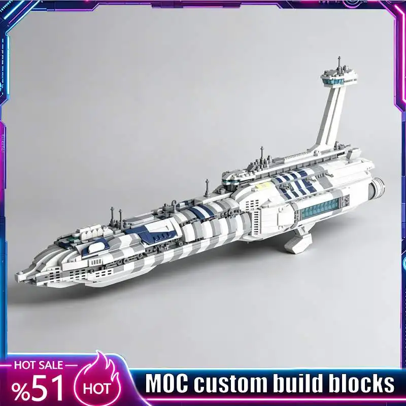 2060PCS Space Dreadnought MOC Modify Spaceship Model Custom Puzzle Blocks DIY Assembly Educational Toy Gifts Collection Display
2060PCS Space Dreadnought MOC Modify Spaceship Model Custom Puzzle Blocks DIY Assembly Educational Toy Gifts Collection Display