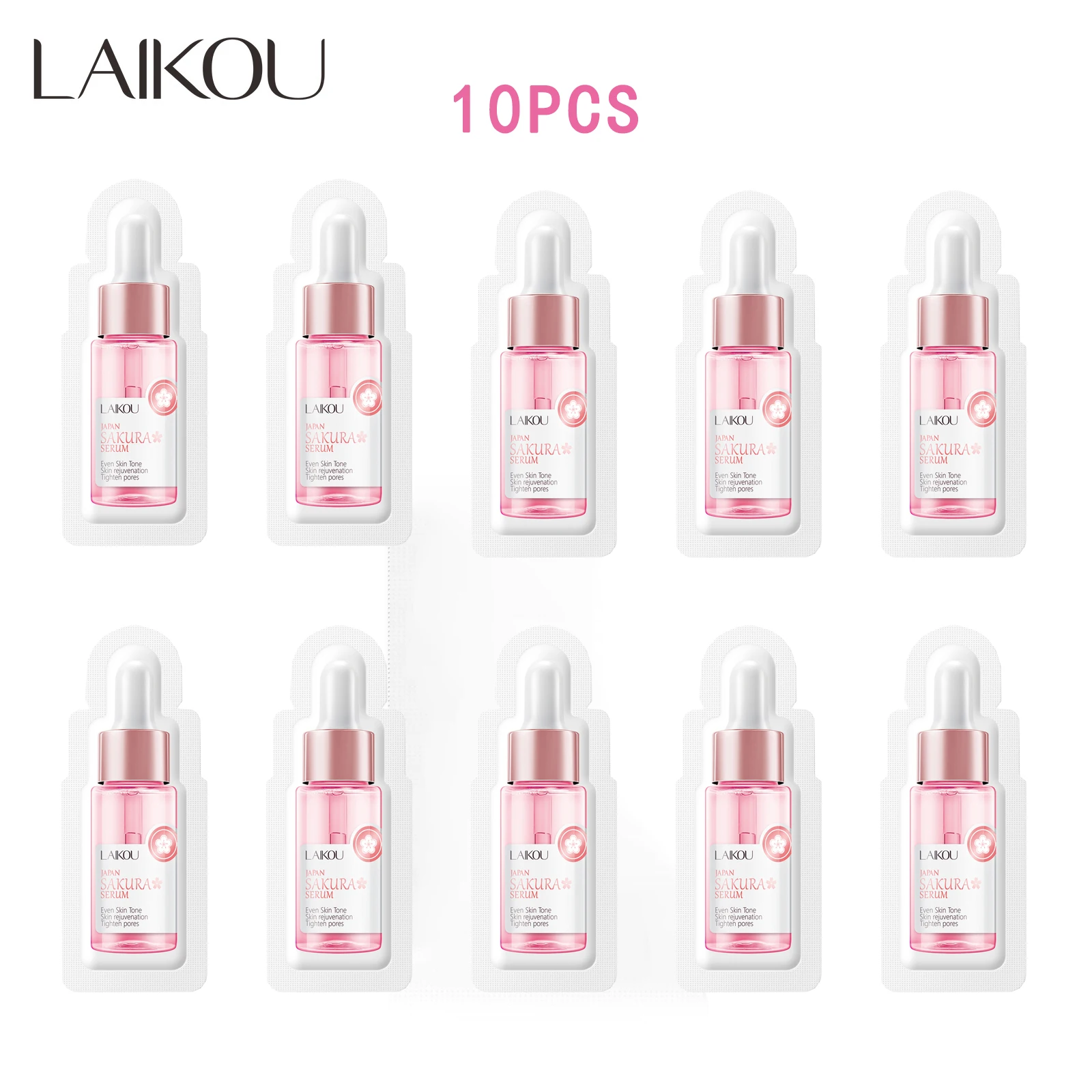 10pcs Moisturizing Sakura Face Seurm Essence Hyaluronic Acid Moisturizing Skin Nourishing Serum Skin Care 1ml Travel Size
10pcs Moisturizing Sakura Face Seurm Essence Hyaluronic Acid Moisturizing Skin Nourishing Serum Skin Care 1ml Travel Size