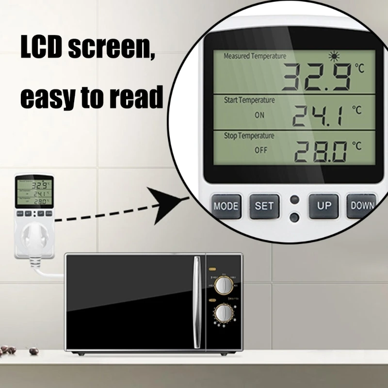 02DC Temperature Control Socket Digital Thermostat Outlet US Plug 15A with Timing Switches Heating Monitoring for Aquariums
02DC Temperature Control Socket Digital Thermostat Outlet US Plug 15A with Timing Switches Heating Monitoring for Aquariums