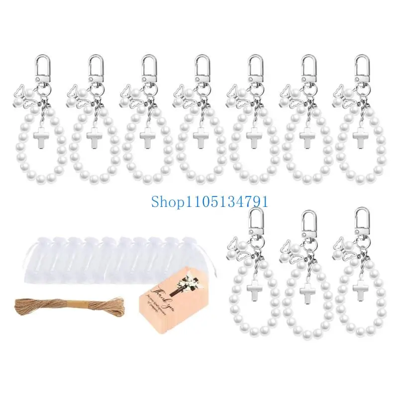 98km 10Sets Ethereal Crosses Wing Keychain for Baptism Ceremonies Guest Gifts
98km 10Sets Ethereal Crosses Wing Keychain for Baptism Ceremonies Guest Gifts