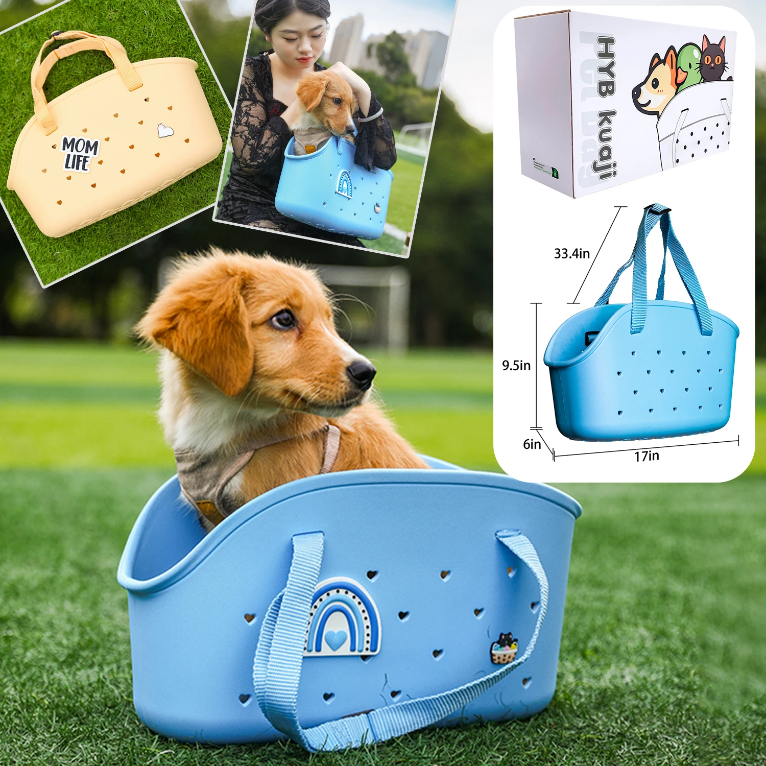Синяя портативная сумка для хранения кошек и собак на открытом воздухе, удобная дорожная сумка для домашних животных, водонепроницаемый и легко чистящийся рюкзак с ручкой
Синяя портативная сумка для хранения кошек и собак на открытом воздухе, удобная дорожная сумка для домашних животных, водонепроницаемый и легко чистящийся рюкзак с ручкой
