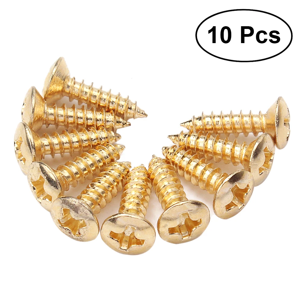 10 pcs Install Nails 12mm Length 3mm Thread Guitar Bass Screws Pickguard Cover Plate Gold Electric Repair Fits Most
10 pcs Install Nails 12mm Length 3mm Thread Guitar Bass Screws Pickguard Cover Plate Gold Electric Repair Fits Most