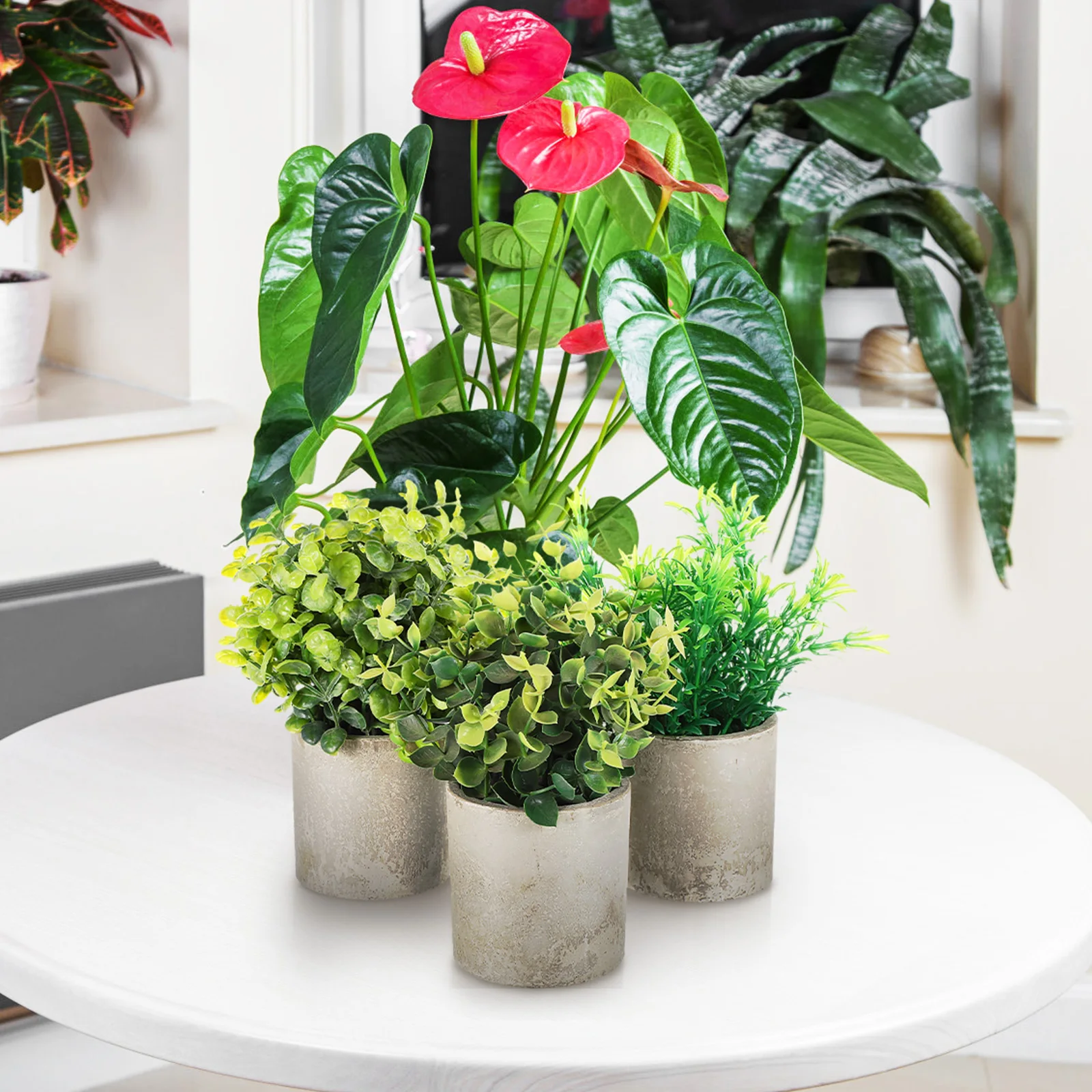 3 pcs Plants Set Realistic Faux Potted Plants Home Office Decor Indoor SettingsPlant Fake Potted Plant Arrangement
3 pcs Plants Set Realistic Faux Potted Plants Home Office Decor Indoor SettingsPlant Fake Potted Plant Arrangement