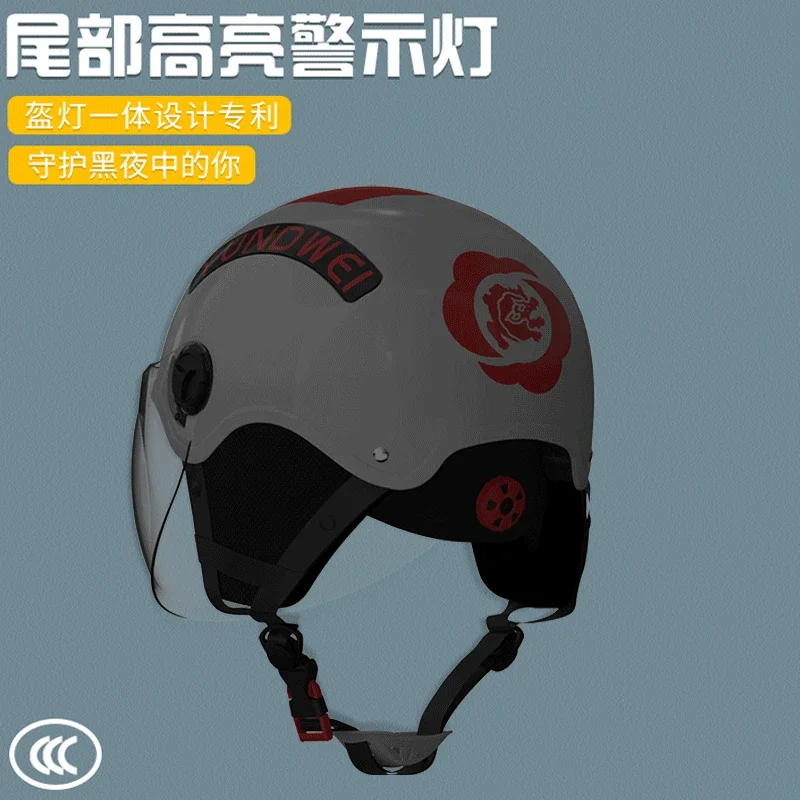 Electric Bike Motorcycle Creative and Personalized Luminous Helmet LED Light Helmet Integrated Warning Riding Helmet
Electric Bike Motorcycle Creative and Personalized Luminous Helmet LED Light Helmet Integrated Warning Riding Helmet