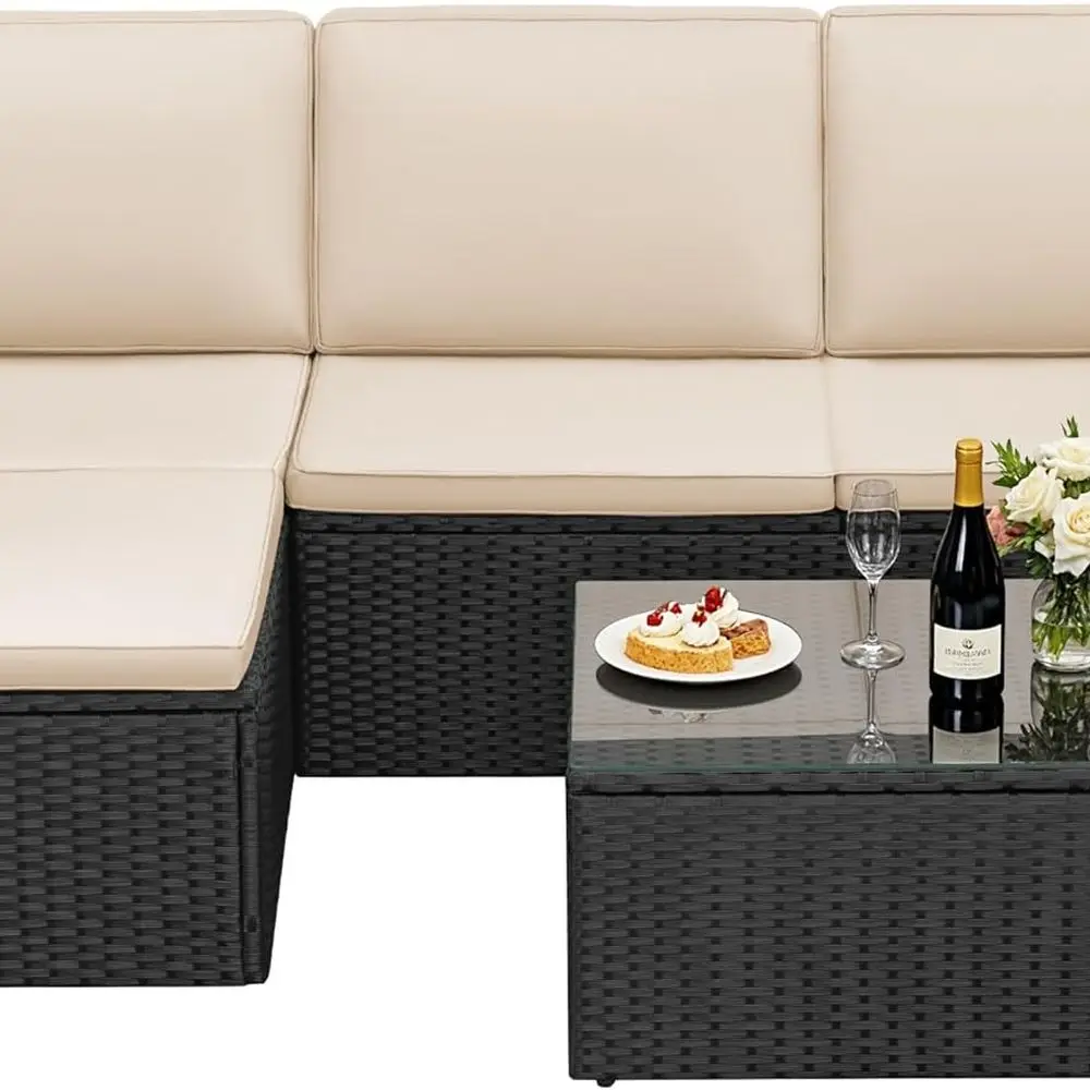 3-Piece Wicker Patio Sofa Set with Adjustable Seats for Outdoor, Balcony, or Backyard
3-Piece Wicker Patio Sofa Set with Adjustable Seats for Outdoor, Balcony, or Backyard