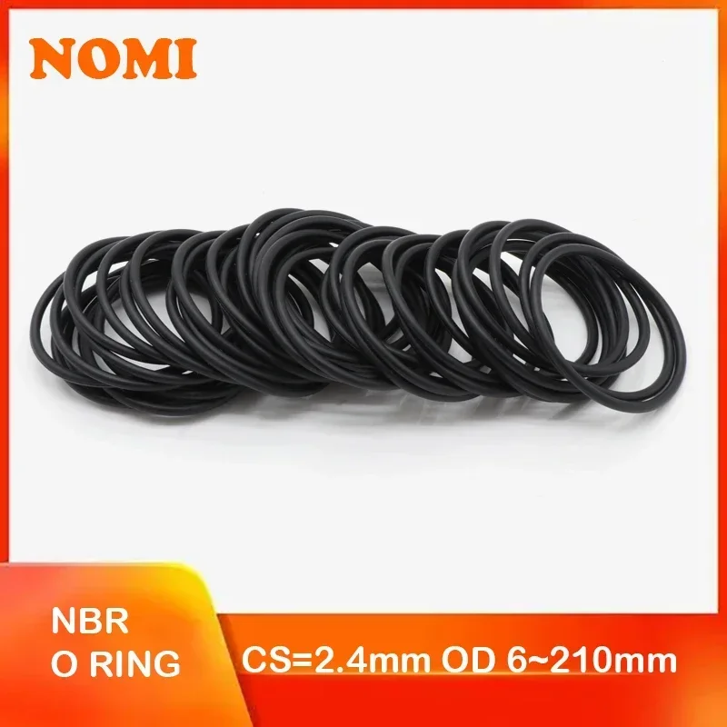 NBR O Rings Sealing Gasket Black CS2.4mm OD6~180mm Nitrile Butadiene Rubber O-Type Corrosion Oil Resist Sealing Gaskets 10/50Pcs
NBR O Rings Sealing Gasket Black CS2.4mm OD6~180mm Nitrile Butadiene Rubber O-Type Corrosion Oil Resist Sealing Gaskets 10/50Pcs