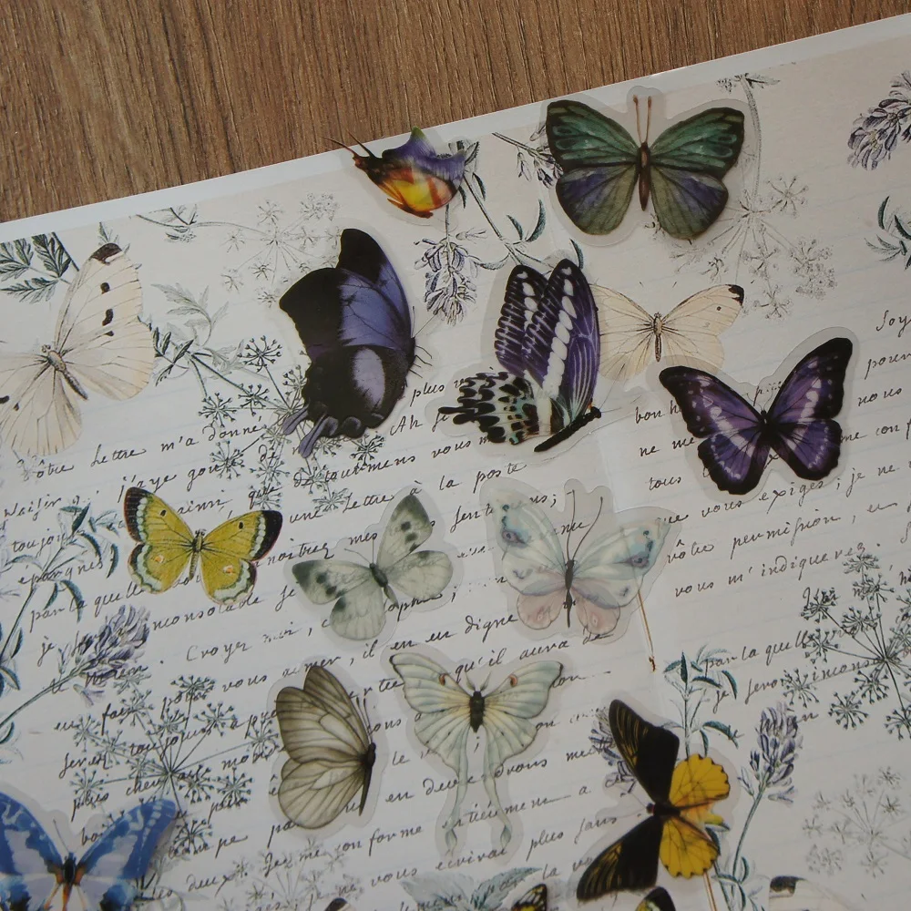 48pcs MIX Size Cold Color Tropical Mystery Butterfly Style Sticker Scrapbooking DIY Gift Packing Label Decoration Tag
48pcs MIX Size Cold Color Tropical Mystery Butterfly Style Sticker Scrapbooking DIY Gift Packing Label Decoration Tag