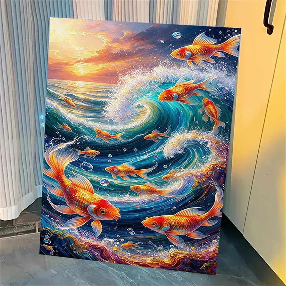 AZQSD Diamond Painting 5d Goldfish Art Kits Rhinestones Pictures Handmade Square Round Drill Mosaic Sea Wave Home Artwork
AZQSD Diamond Painting 5d Goldfish Art Kits Rhinestones Pictures Handmade Square Round Drill Mosaic Sea Wave Home Artwork