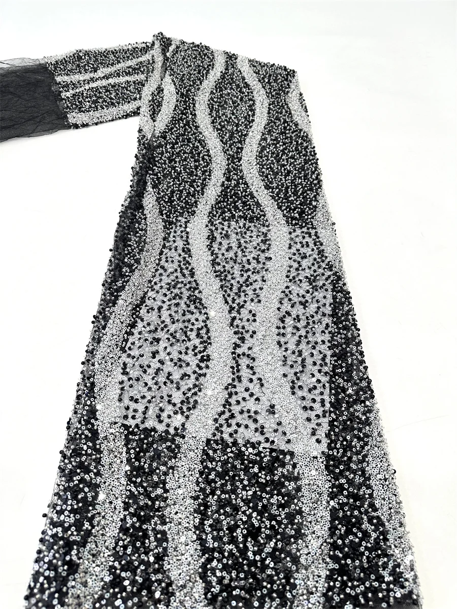 High-End Luxury French Embroidery Heavy Groom Lace Fabric African Nigerian With Sequin Fabric For Wedding Dress Party
High-End Luxury French Embroidery Heavy Groom Lace Fabric African Nigerian With Sequin Fabric For Wedding Dress Party