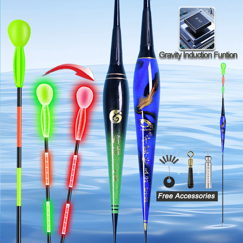 2pcs/Lot Fishing Floats Gravity Sensor Color Change LED Electric Luminous CR425 Carp Bobbers Fishing Accessories Tackles
2pcs/Lot Fishing Floats Gravity Sensor Color Change LED Electric Luminous CR425 Carp Bobbers Fishing Accessories Tackles
