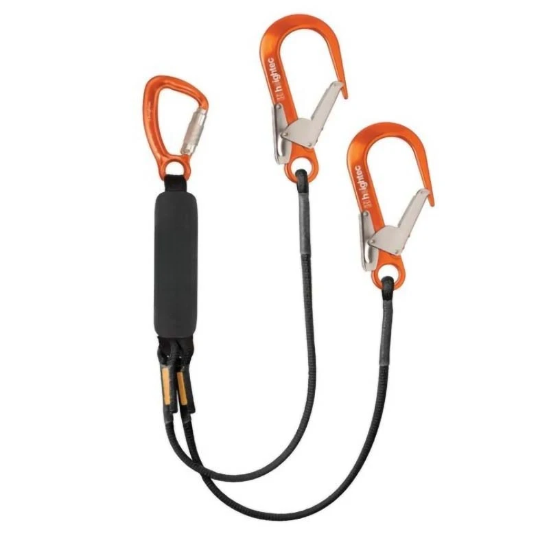 Double large hook connecting rope Y-type tether High altitude safety anti-fall potential energy absorption lanyard
Double large hook connecting rope Y-type tether High altitude safety anti-fall potential energy absorption lanyard
