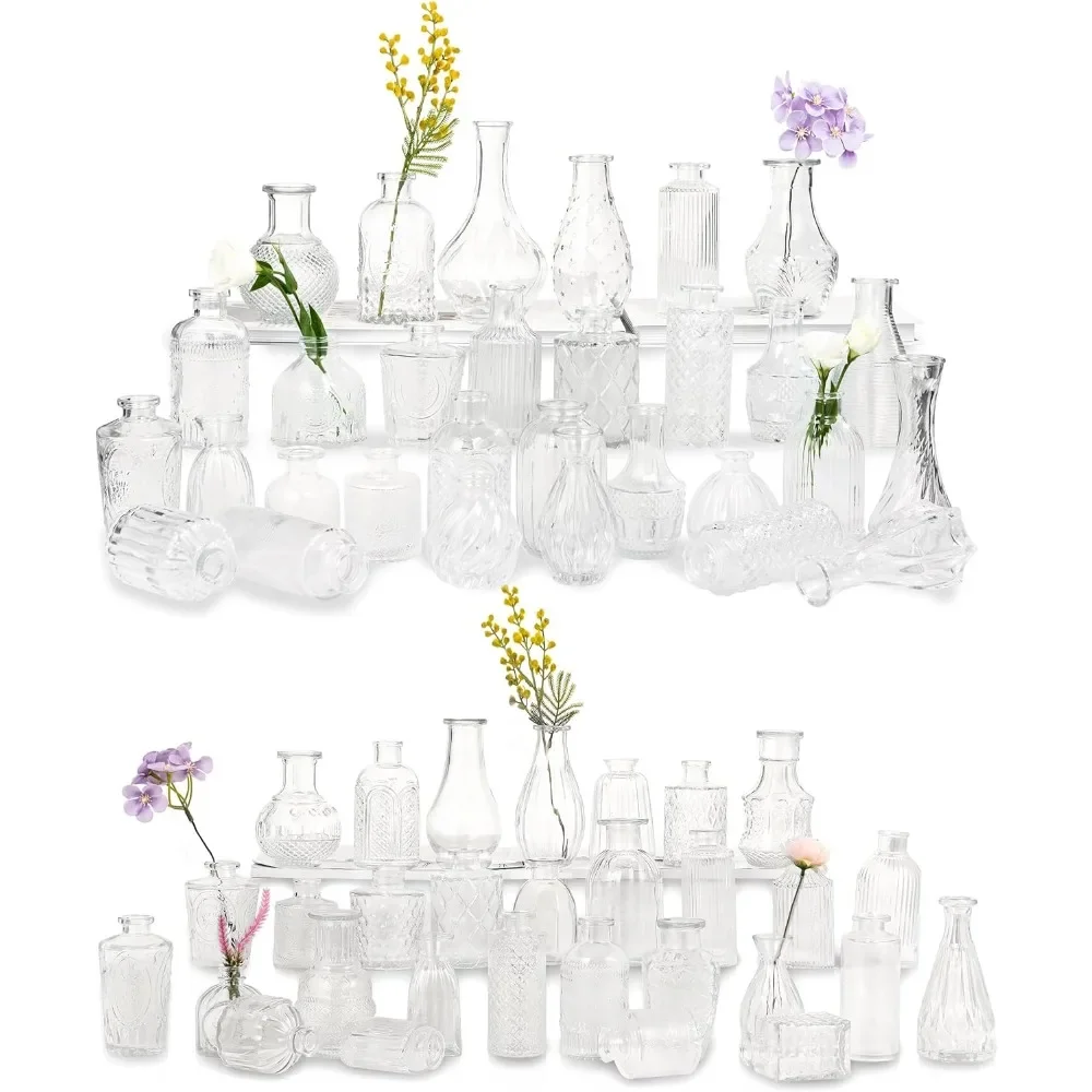 Mini Vintage Glass Vase Set of 60 for Rustic Wedding Decorations Home Flower Decor Glass Bud Vases in Bulk for Centerpieces
Mini Vintage Glass Vase Set of 60 for Rustic Wedding Decorations Home Flower Decor Glass Bud Vases in Bulk for Centerpieces