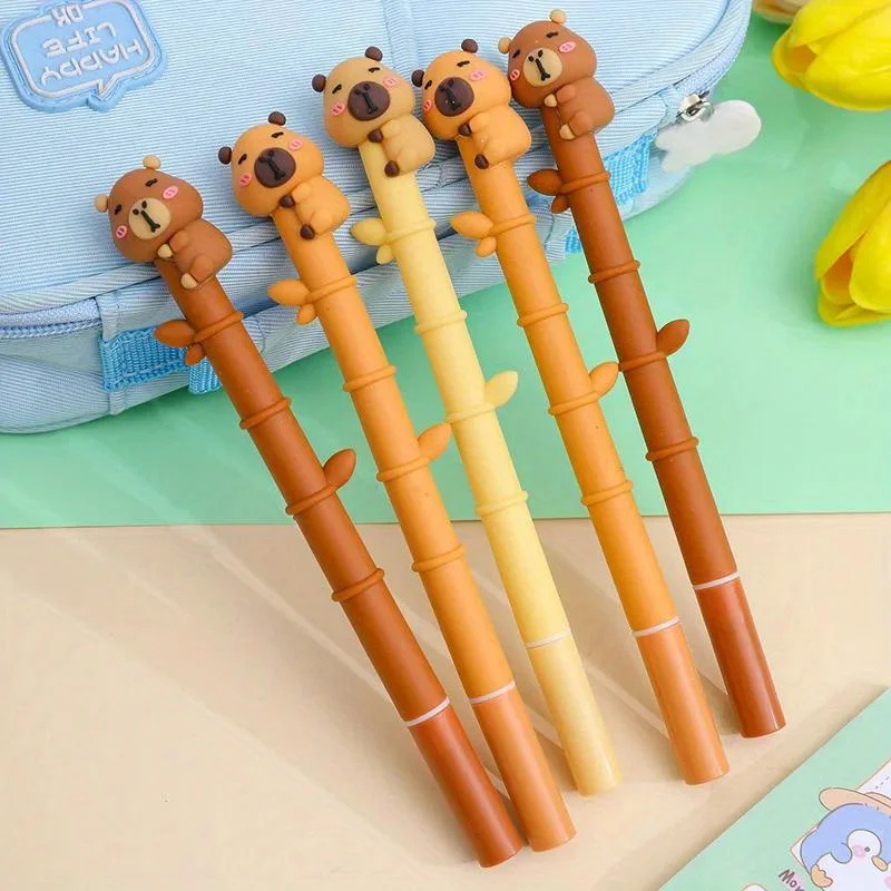 10 шт., милые гелевые ручки в форме капибары для школьных принадлежностей и письменных принадлежностей, мультяшные тонкие письменные инструменты 
10 шт., милые гелевые ручки в форме капибары для школьных принадлежностей и письменных принадлежностей, мультяшные тонкие письменные инструменты
