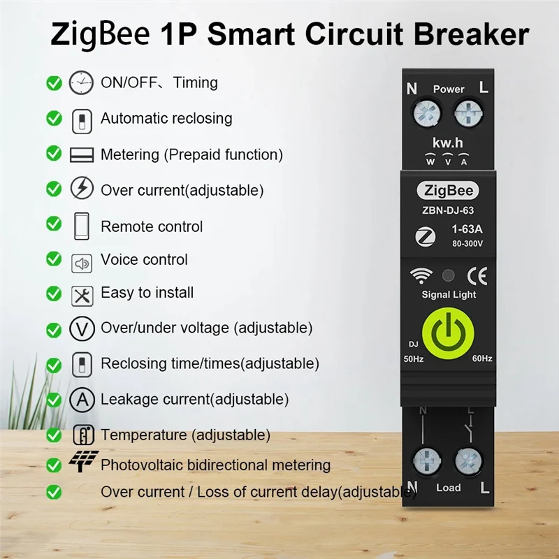 Интеллектуальный автоматический выключатель Tuya Zigbee, фотоэлектрический двунаправленный измерительный счетчик энергии, автоматическое записывание-AA70
Интеллектуальный автоматический выключатель Tuya Zigbee, фотоэлектрический двунаправленный измерительный счетчик энергии, автоматическое записывание-AA70