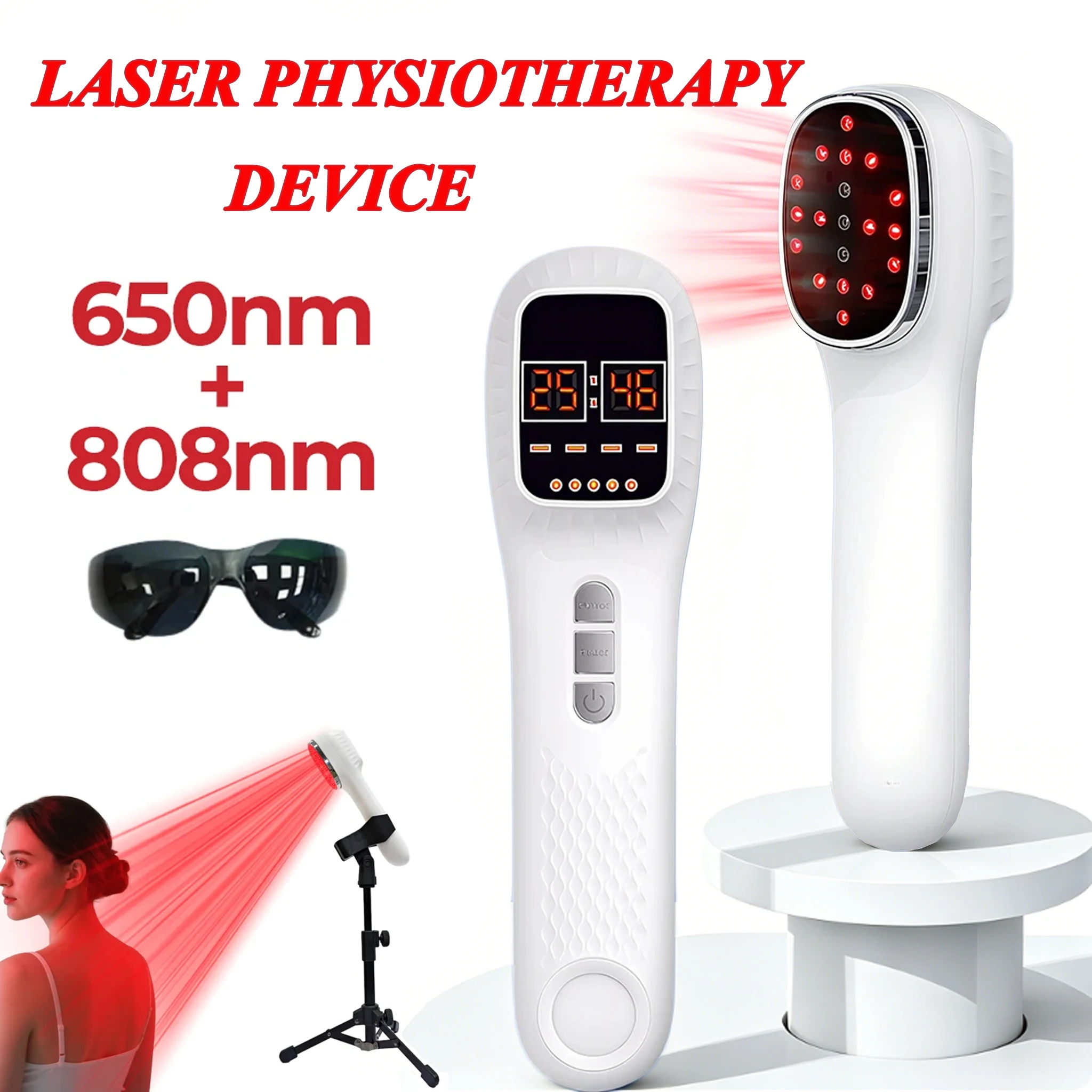 808nm Physiotherapy Cold Laser Infrared Red Light Therapy For Soft Tissue Ligament Injuries Pain Relief Full Body Health Care
808nm Physiotherapy Cold Laser Infrared Red Light Therapy For Soft Tissue Ligament Injuries Pain Relief Full Body Health Care