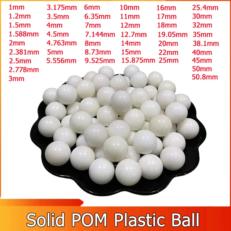 2~500pcs 1~50.8mm Solid Polypropylene(POM) (POM) Plastic Balls Precision Bearings Rolling Bead
2~500pcs 1~50.8mm Solid Polypropylene(POM) (POM) Plastic Balls Precision Bearings Rolling Bead