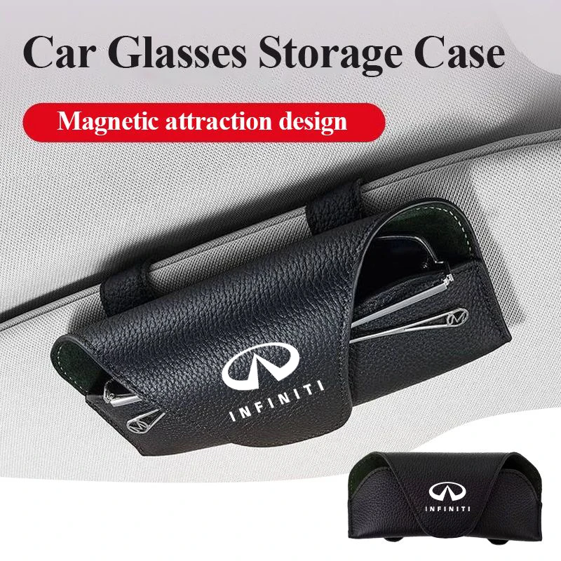 Car Visor Storage Box Glasses Case Sunglasses Holder Clip Accessories For Infiniti Q50 FX35 Q30 G37 Q70 QX70 G35 Q60 QX50 QX60 Q
Car Visor Storage Box Glasses Case Sunglasses Holder Clip Accessories For Infiniti Q50 FX35 Q30 G37 Q70 QX70 G35 Q60 QX50 QX60 Q