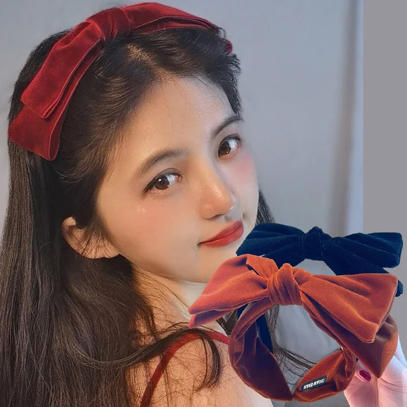 Vintage Korean Style Velvet Bow Hairband for Women Girls Fashion Holiday Party Hair Bands Female Headwear Accessories 4 Colors
Vintage Korean Style Velvet Bow Hairband for Women Girls Fashion Holiday Party Hair Bands Female Headwear Accessories 4 Colors