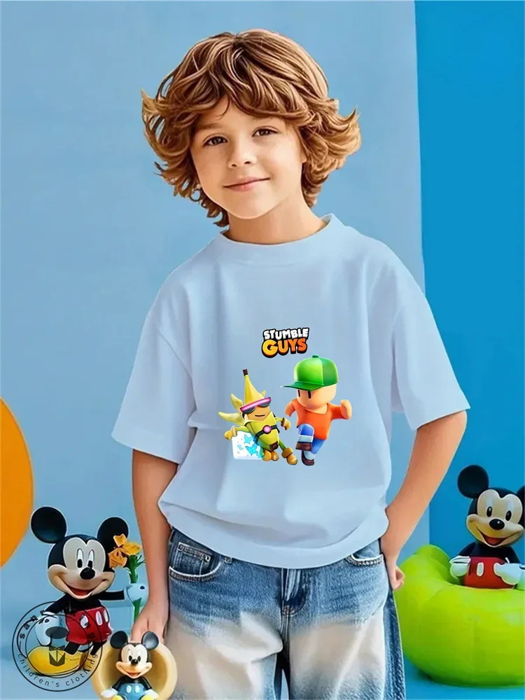 Stumble Guys Tshirt Kids Printed Children Clothing Harajuku Cartoon Tees Casual Fun Top Clothing Girls Boys Tshirt 2025
Stumble Guys Tshirt Kids Printed Children Clothing Harajuku Cartoon Tees Casual Fun Top Clothing Girls Boys Tshirt 2025