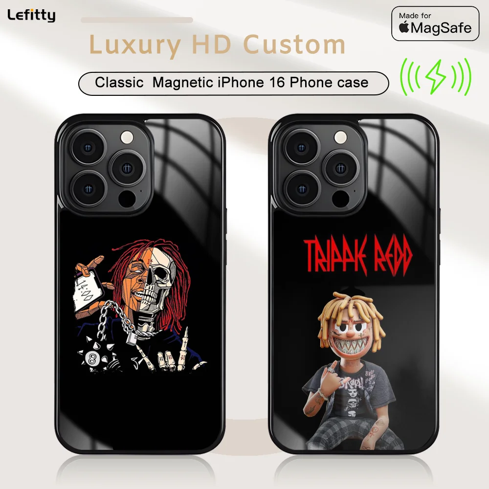 Rapper T-Trippies R-Redd Phone Case For iPhone 16 15 14 13 12 11 Pro Max Plus Mini Magnetic Magsafe Wireless Charging Cover
Rapper T-Trippies R-Redd Phone Case For iPhone 16 15 14 13 12 11 Pro Max Plus Mini Magnetic Magsafe Wireless Charging Cover